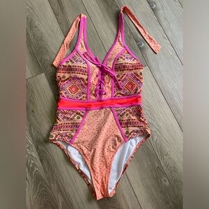 Bright bathing suit